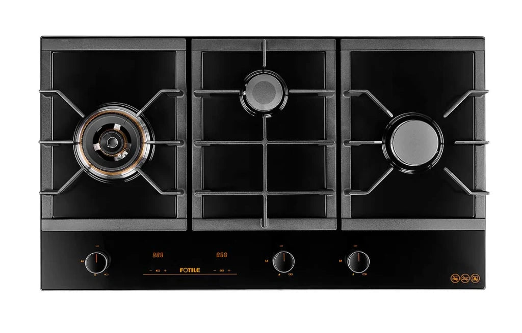 Fotile 3 Burner Tempered Glass Cooktop 23MJ/h
