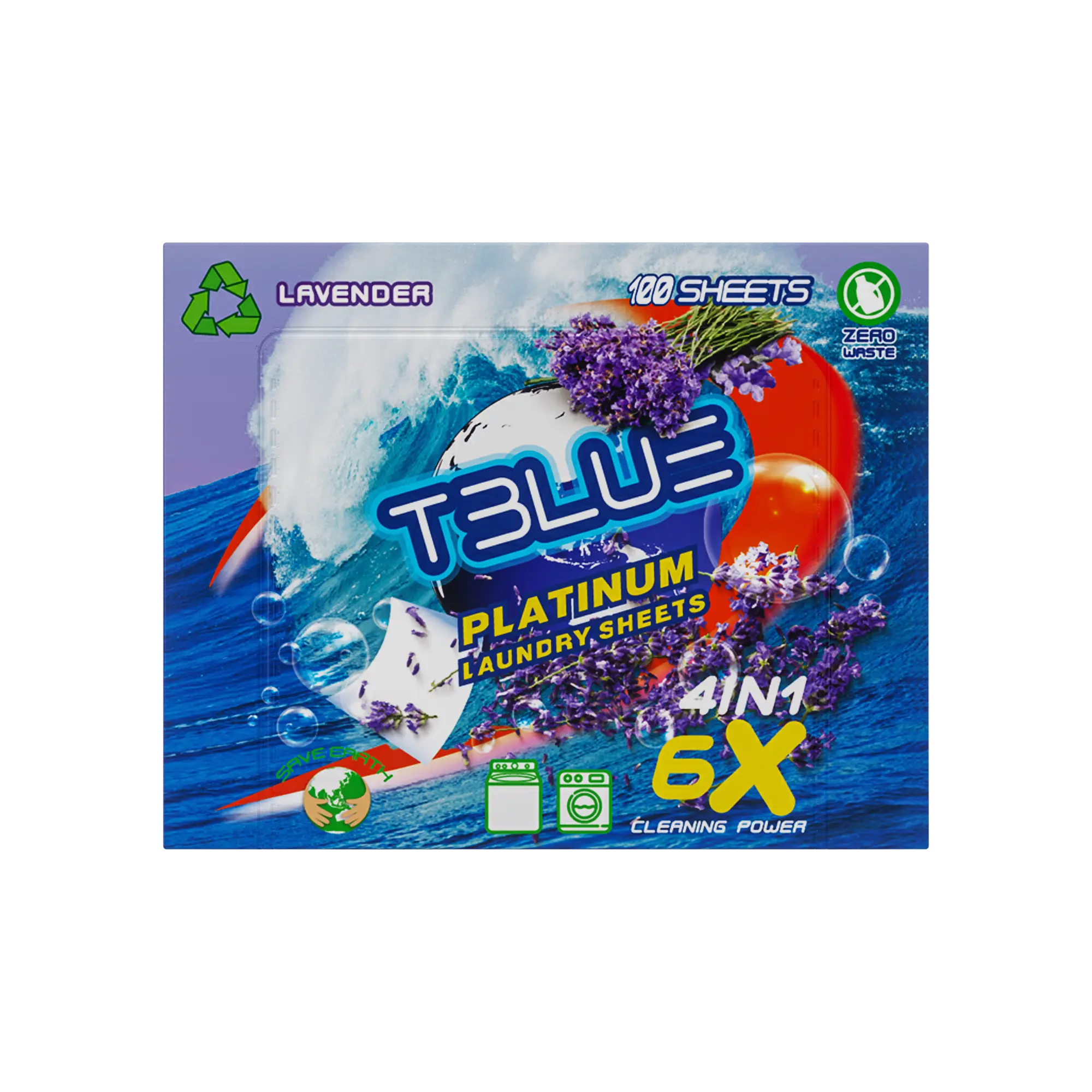 Tblue Eco-Friendly Laundry Detergent Sheets TBLUE