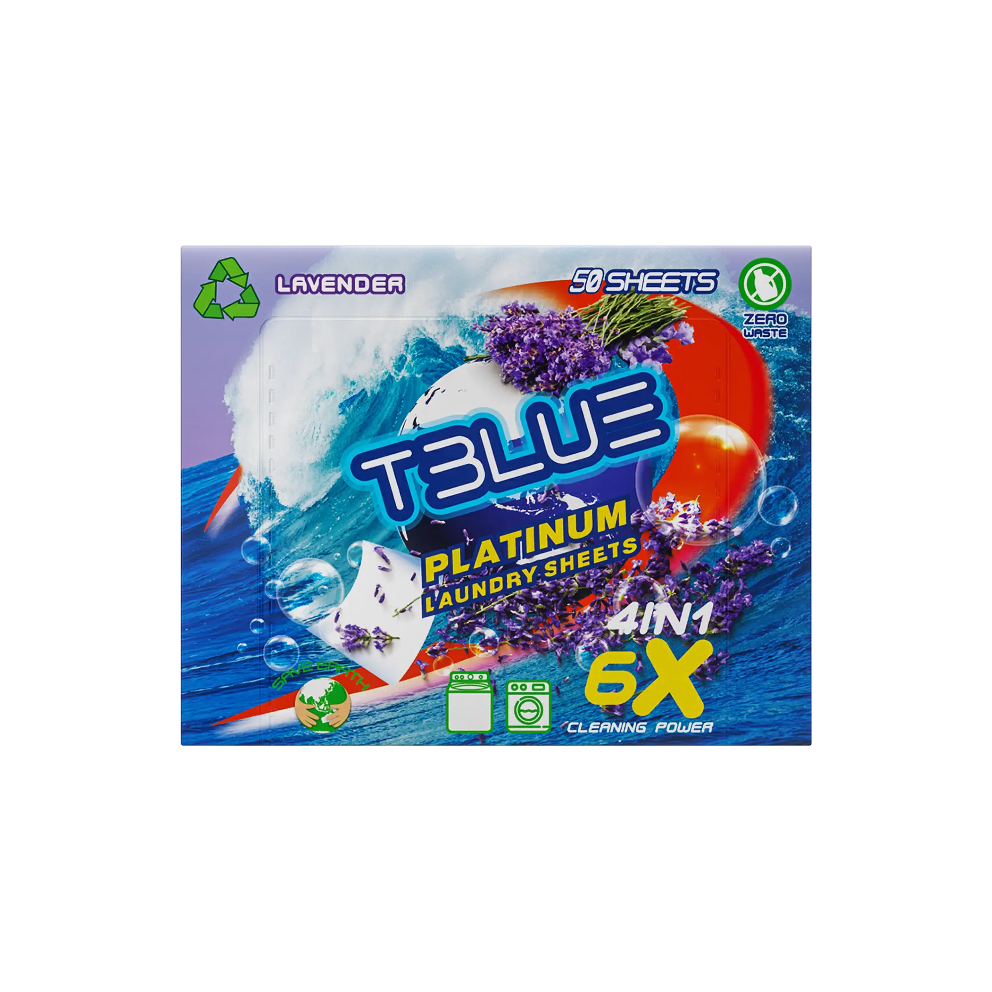 Tblue Eco-Friendly Laundry Detergent Sheets TBLUE