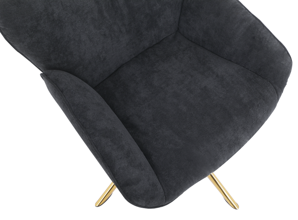 ONEX SaSa Black Velvet Swivel Armchair - Stylish and Comfortable Occasional ArmChair