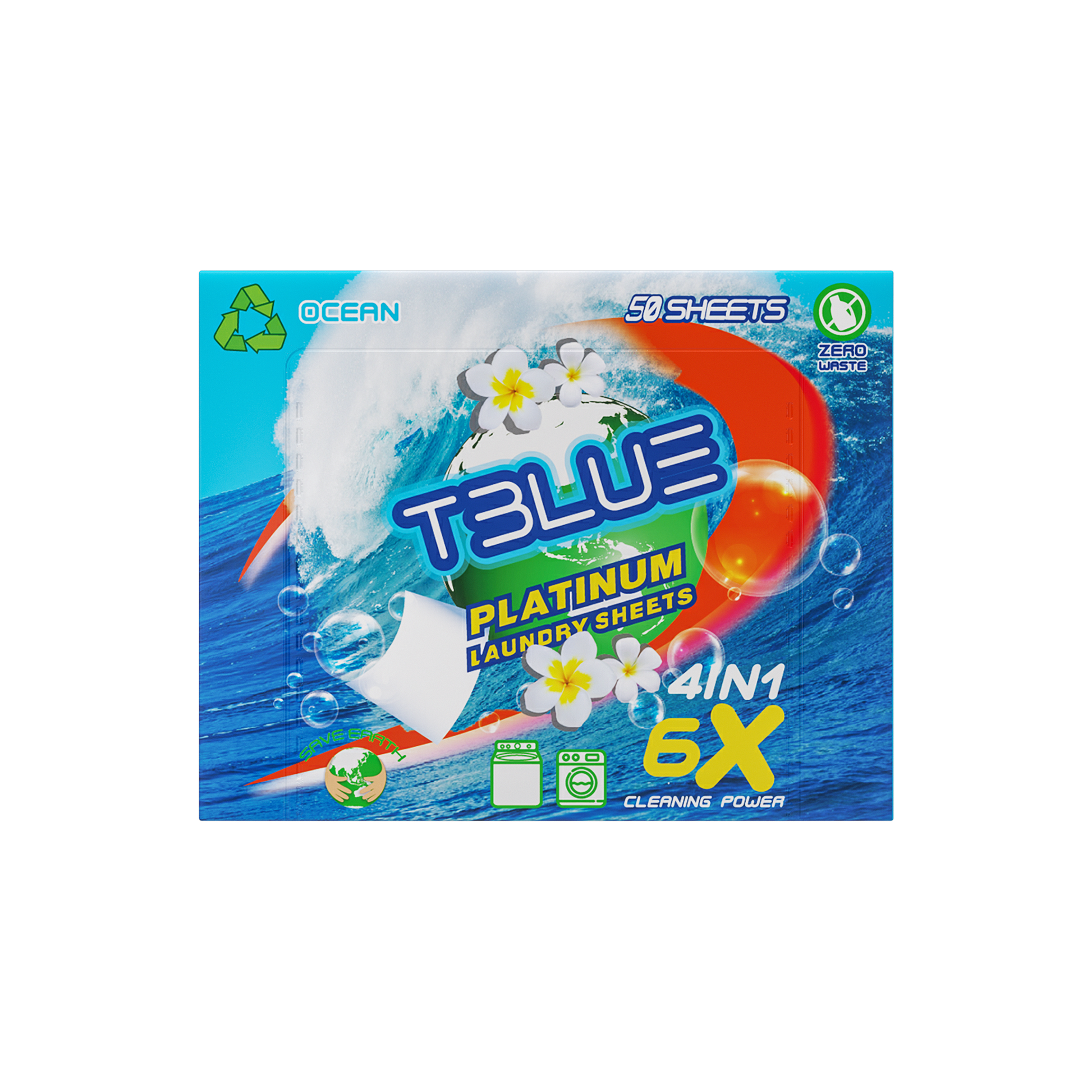 Tblue Eco-Friendly Laundry Detergent Sheets TBLUE