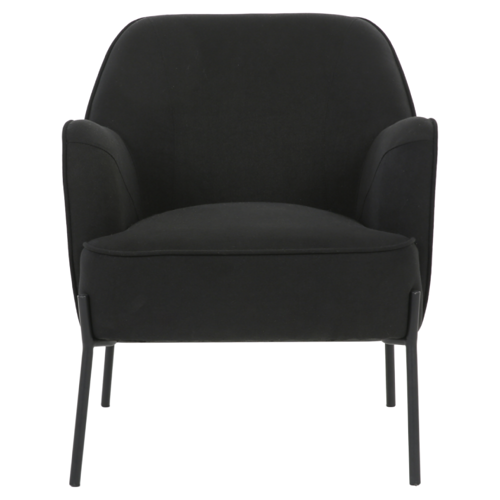 ONEX HuGo Black Armchair - Stylish Linen Fabric for Ultimate Comfort