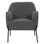 ONEX HuGo Dark Grey Armchair - Stylish Linen Fabric for Ultimate Comfort