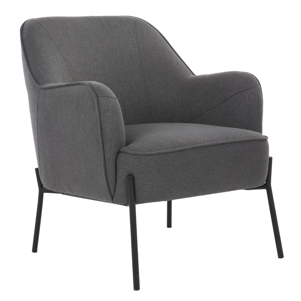 ONEX HuGo Dark Grey Armchair - Stylish Linen Fabric for Ultimate Comfort