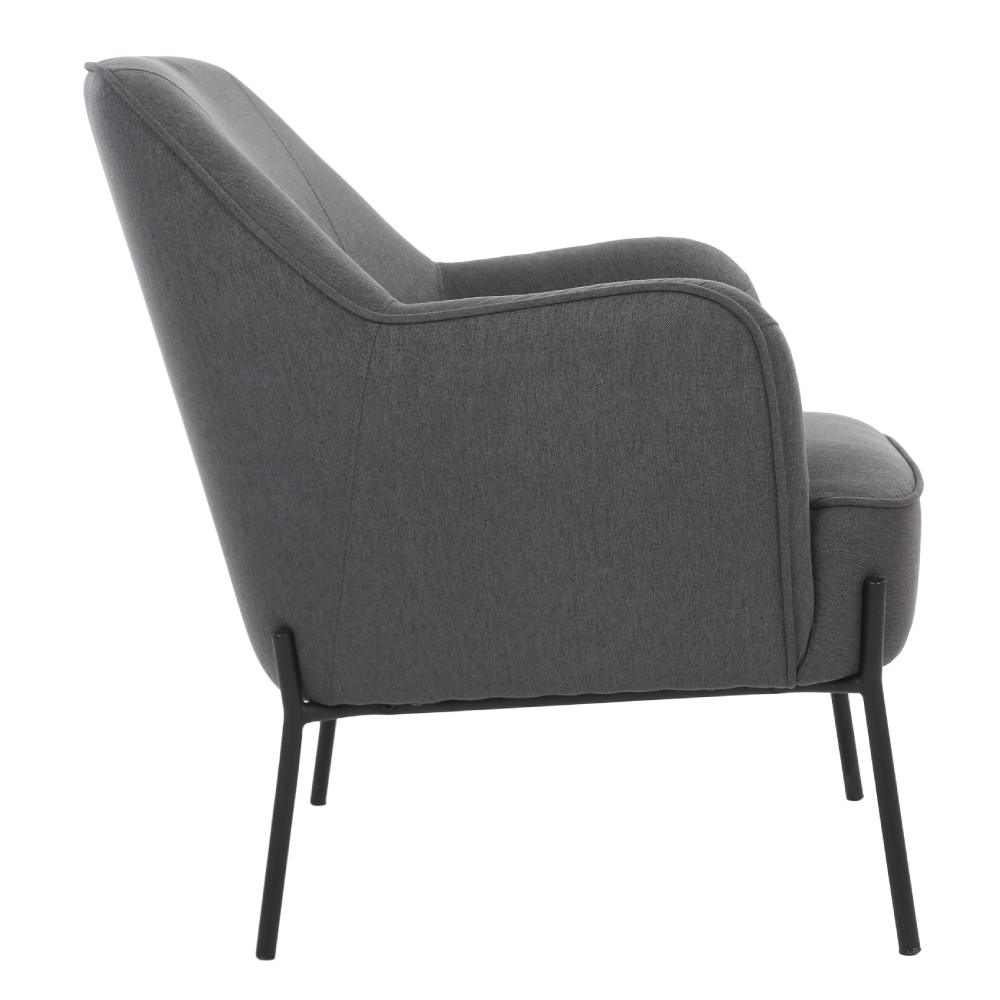 ONEX HuGo Dark Grey Armchair - Stylish Linen Fabric for Ultimate Comfort