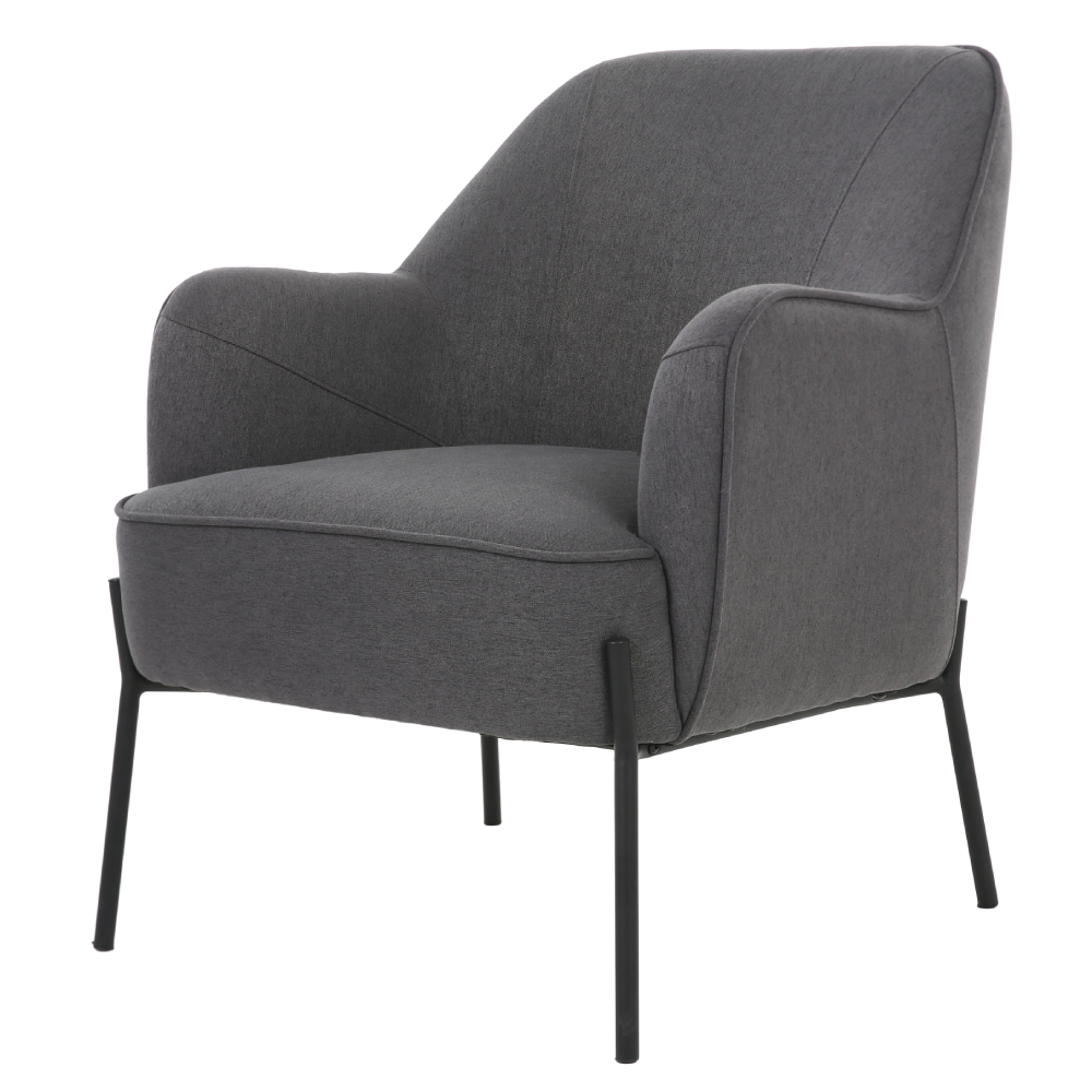 ONEX HuGo Dark Grey Armchair - Stylish Linen Fabric for Ultimate Comfort