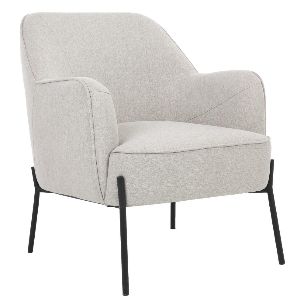 ONEX HuGo Ivory Armchair - Stylish Linen Fabric for Ultimate Comfort