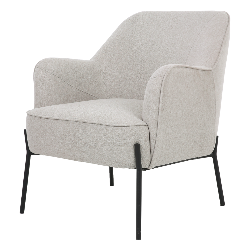 ONEX HuGo Ivory Armchair - Stylish Linen Fabric for Ultimate Comfort