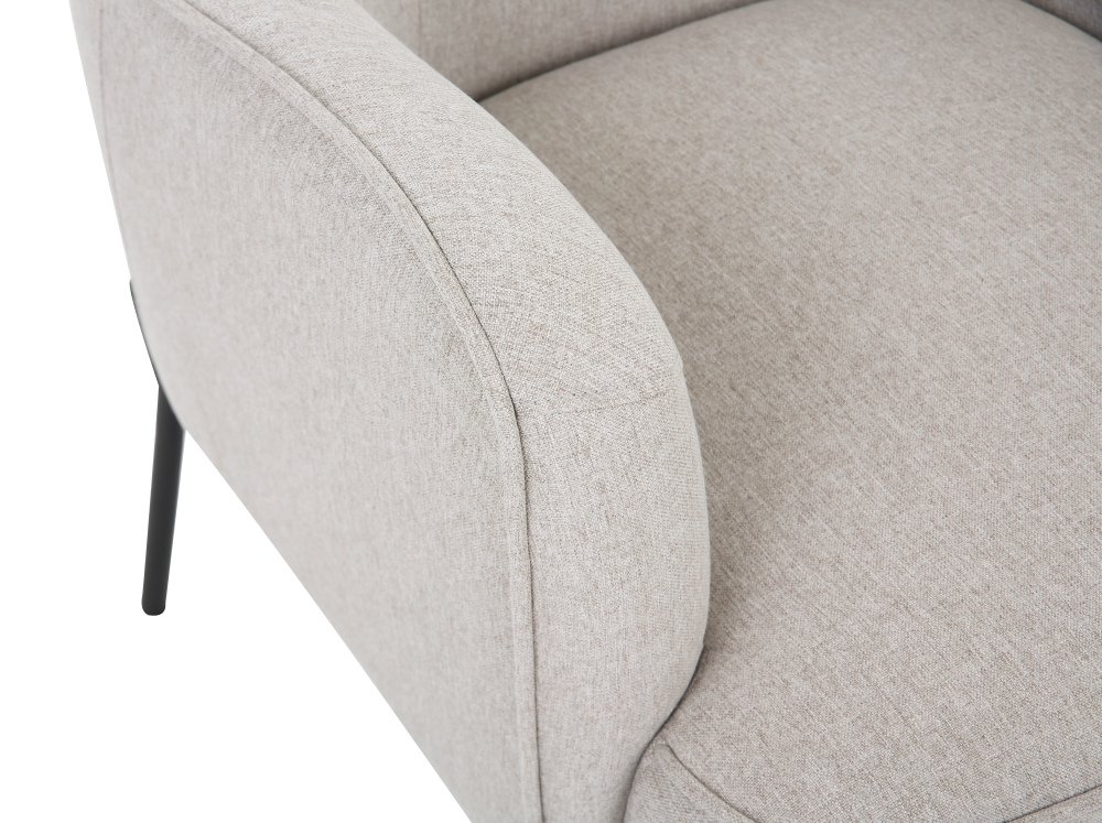ONEX HuGo Ivory Armchair - Stylish Linen Fabric for Ultimate Comfort