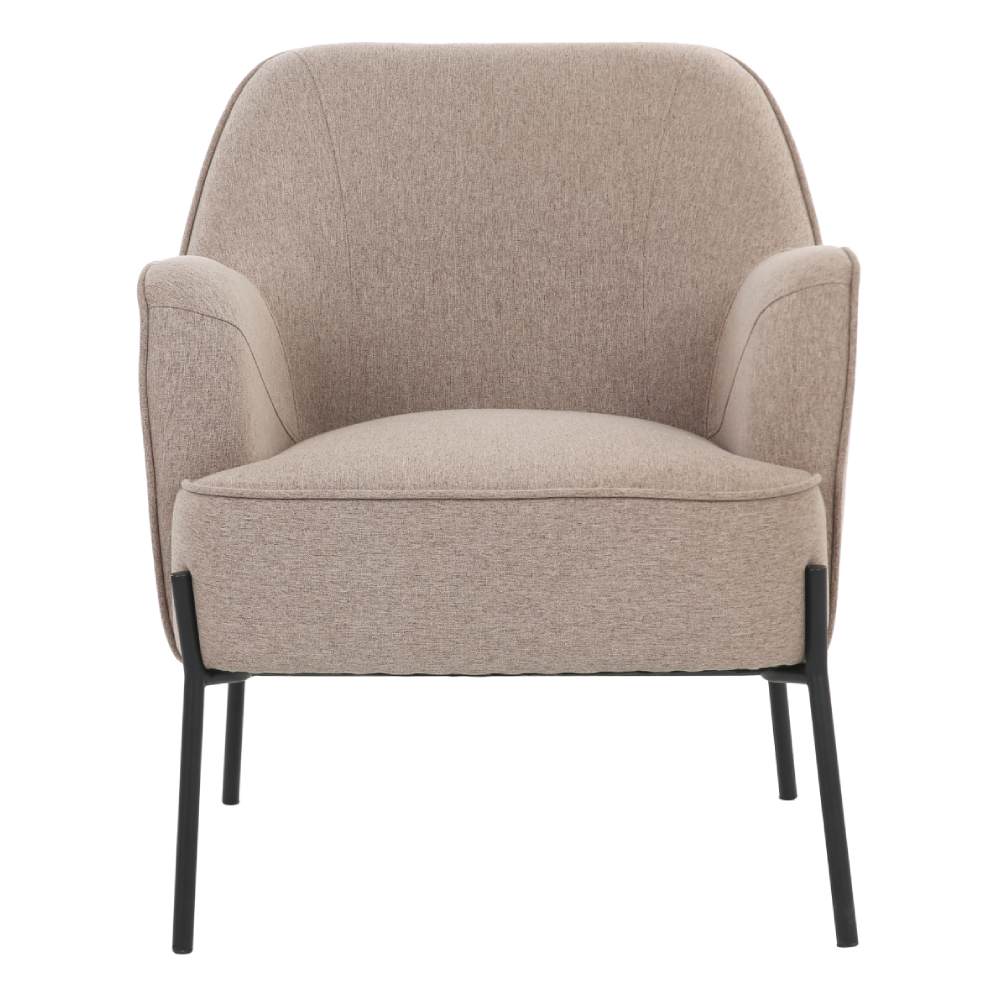 ONEX HuGo Light Brown Armchair - Stylish Linen Fabric for Ultimate Comfort