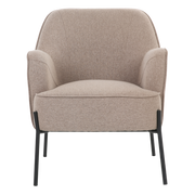ONEX HuGo Light Brown Armchair - Stylish Linen Fabric for Ultimate Comfort