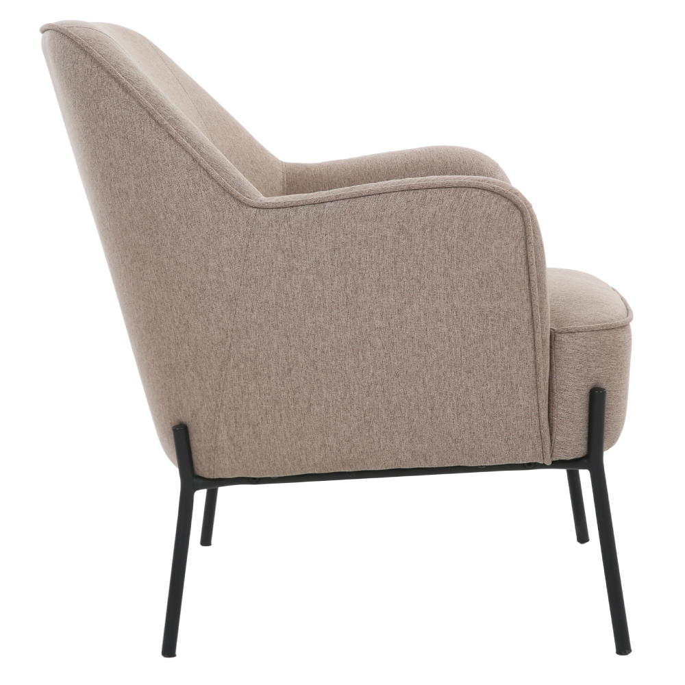 ONEX HuGo Light Brown Armchair - Stylish Linen Fabric for Ultimate Comfort