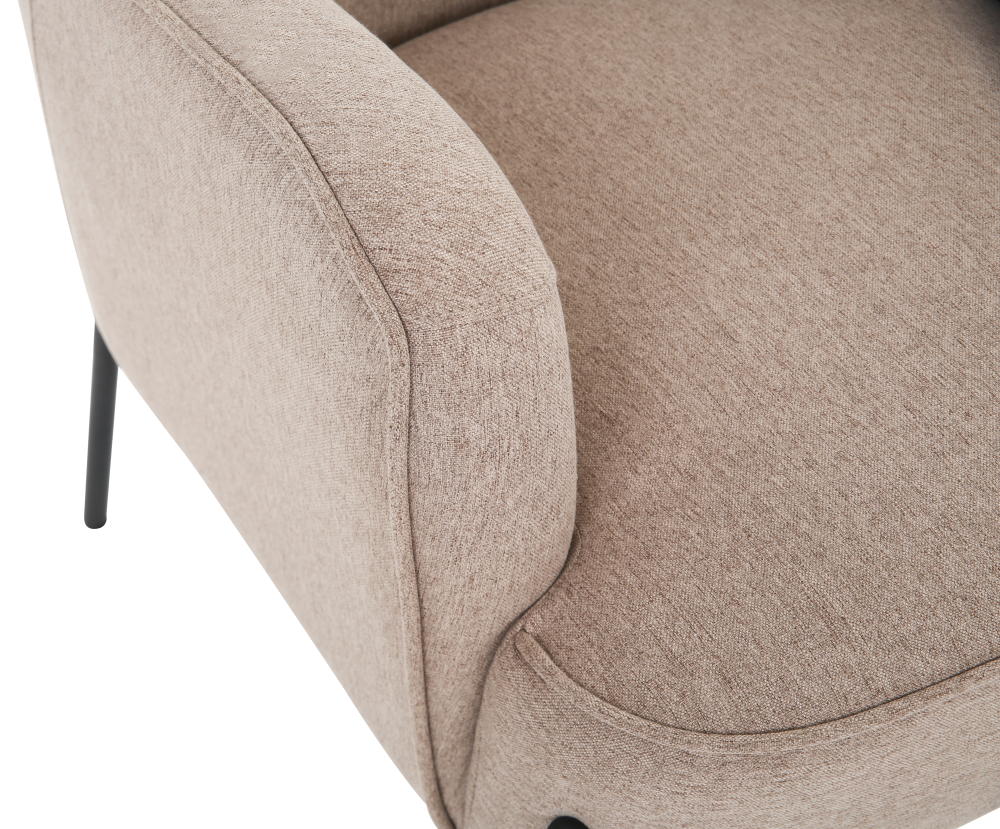 ONEX HuGo Light Brown Armchair - Stylish Linen Fabric for Ultimate Comfort