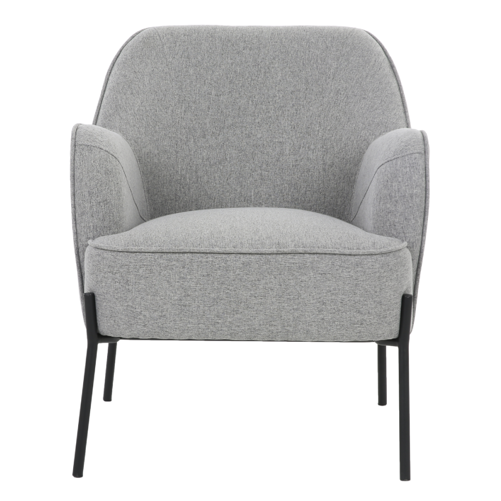 ONEX HuGo Light Grey Upholstered Armchair - Stylish Linen Fabric for Ultimate Comfort