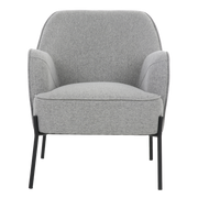 ONEX HuGo Light Grey Upholstered Armchair - Stylish Linen Fabric for Ultimate Comfort