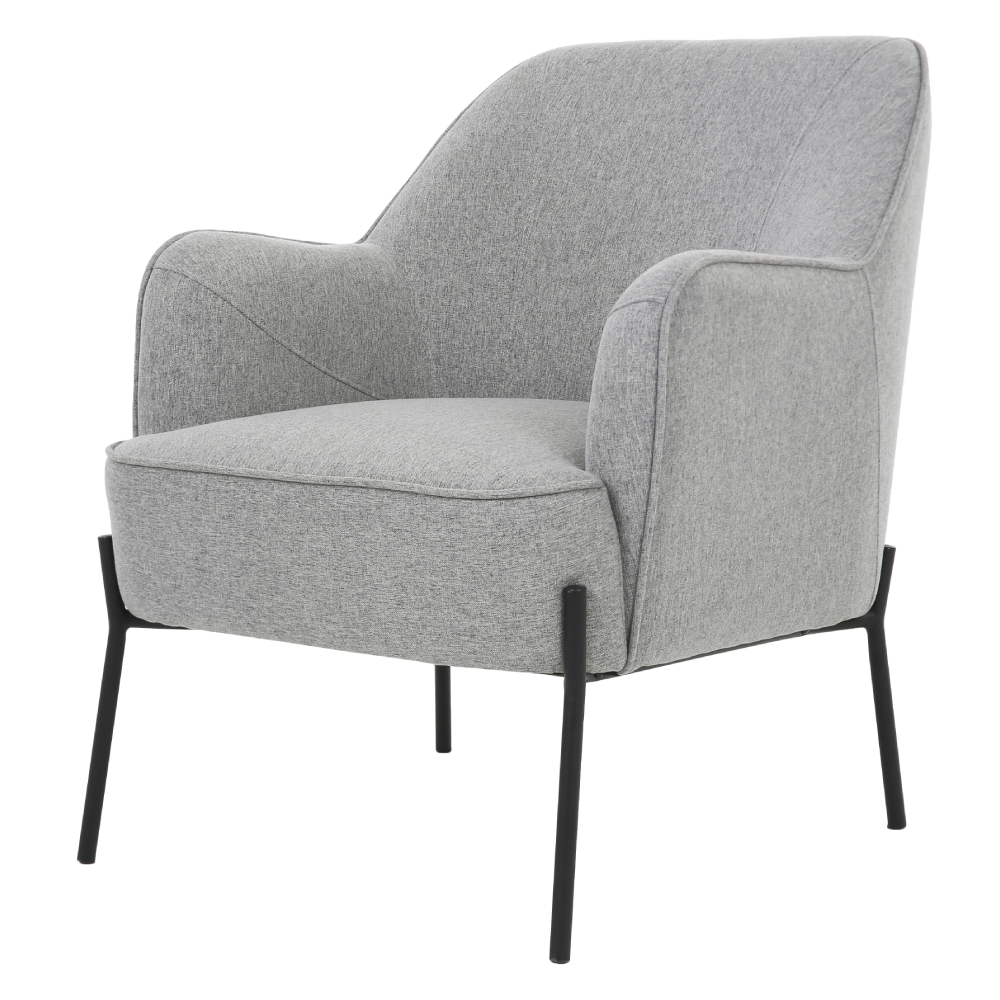 ONEX HuGo Light Grey Upholstered Armchair - Stylish Linen Fabric for Ultimate Comfort