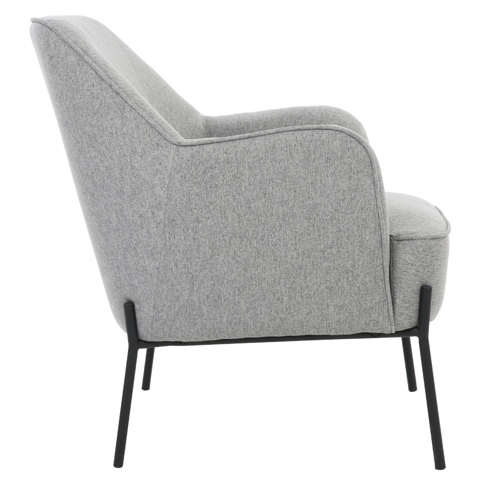 ONEX HuGo Light Grey Upholstered Armchair - Stylish Linen Fabric for Ultimate Comfort