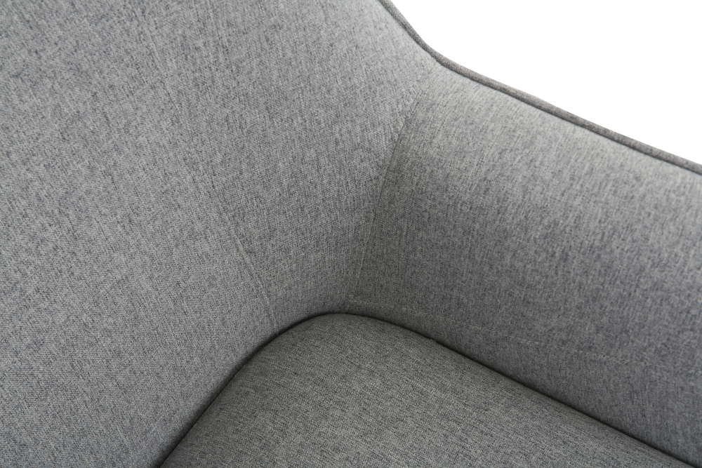 ONEX HuGo Light Grey Upholstered Armchair - Stylish Linen Fabric for Ultimate Comfort