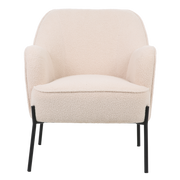 ONEX HuGo Upholstered Boucle Armchair in Ivory - Stylish and Comfortable Arm chair