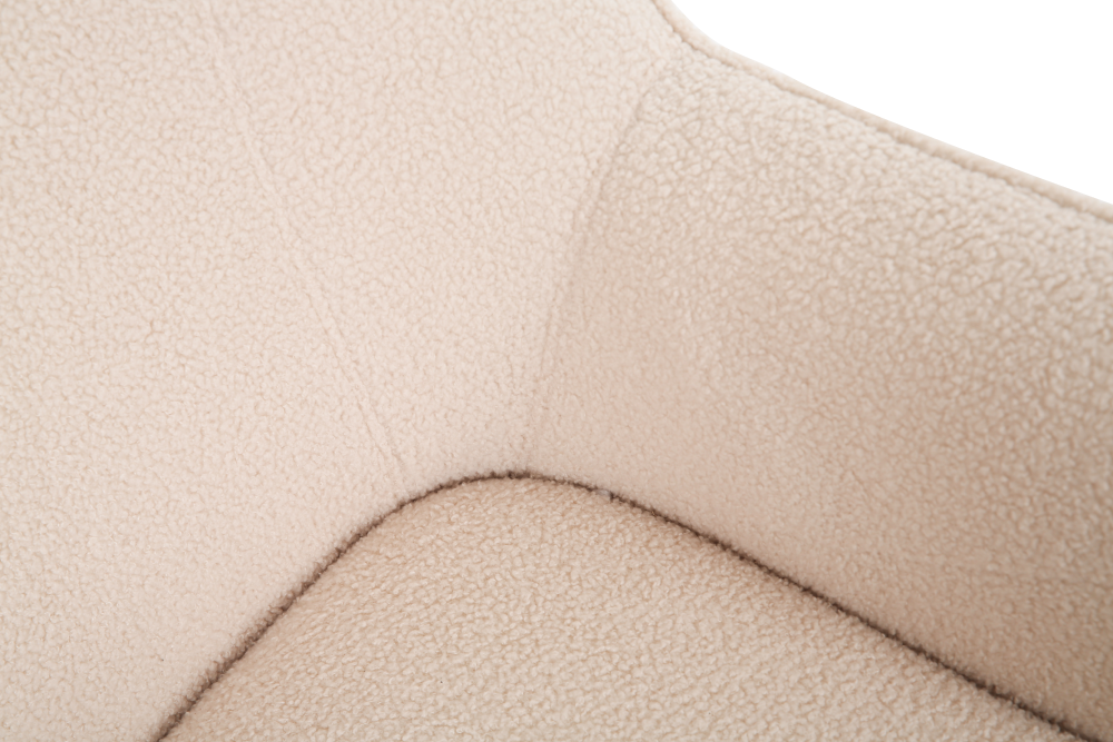 ONEX HuGo Upholstered Boucle Armchair in Ivory - Stylish and Comfortable Arm chair