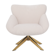 ONEX SaSa Boucle Armchair Ivory - Stylish and Comfortable Occasional Arm Chair