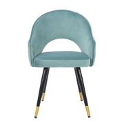 ONEX KiKo Green Velvet Dining Chair - Dutch Velvet Modern Style (Set of 2)