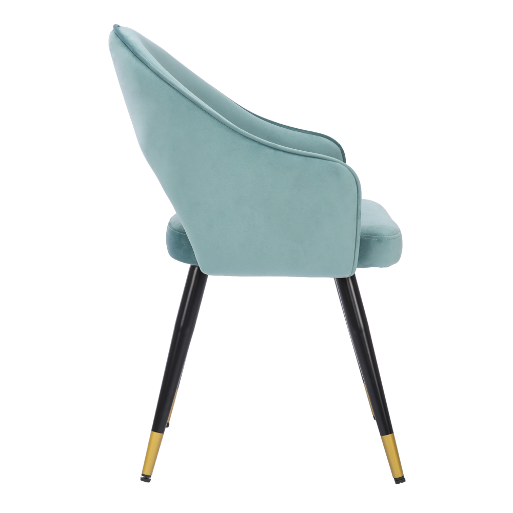 ONEX KiKo Green Velvet Dining Chair - Dutch Velvet Modern Style (Set of 2)