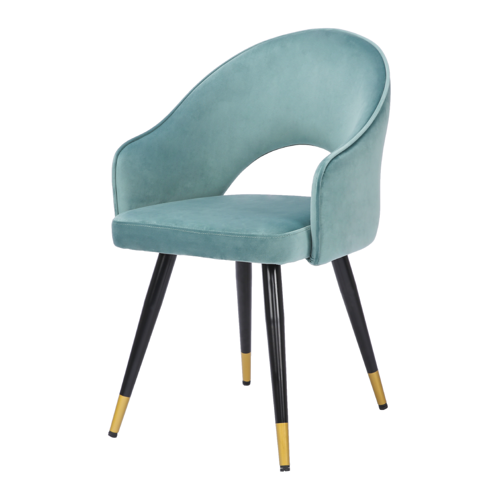 ONEX KiKo Green Velvet Dining Chair - Dutch Velvet Modern Style (Set of 2)
