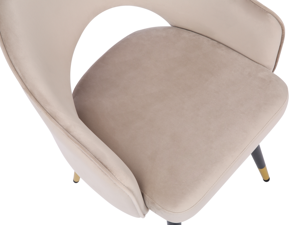 ONEX KiKo Light Grey Velvet Dining Chair - Dutch Velvet Modern Style (Set of 2)