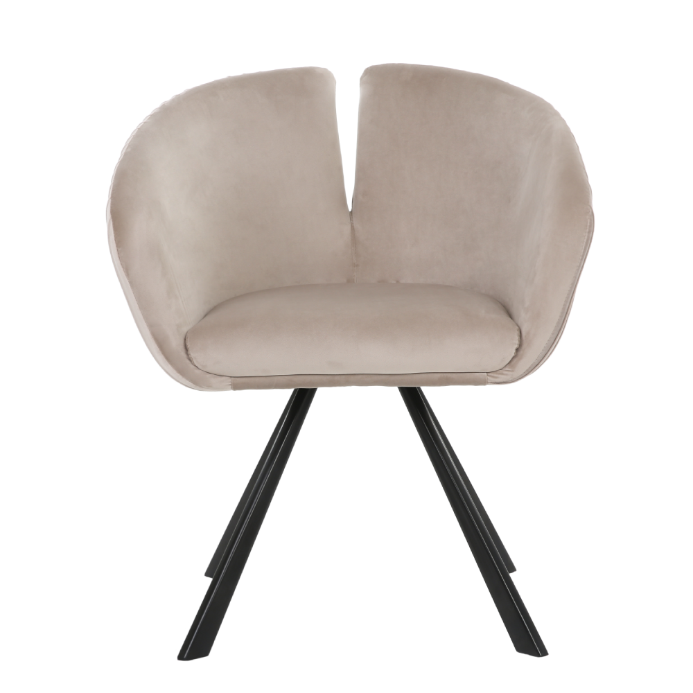 ONEX TiRo Dining Chair Light Grey  - Dutch Velvet
