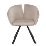 ONEX TiRo Dining Chair Light Grey  - Dutch Velvet