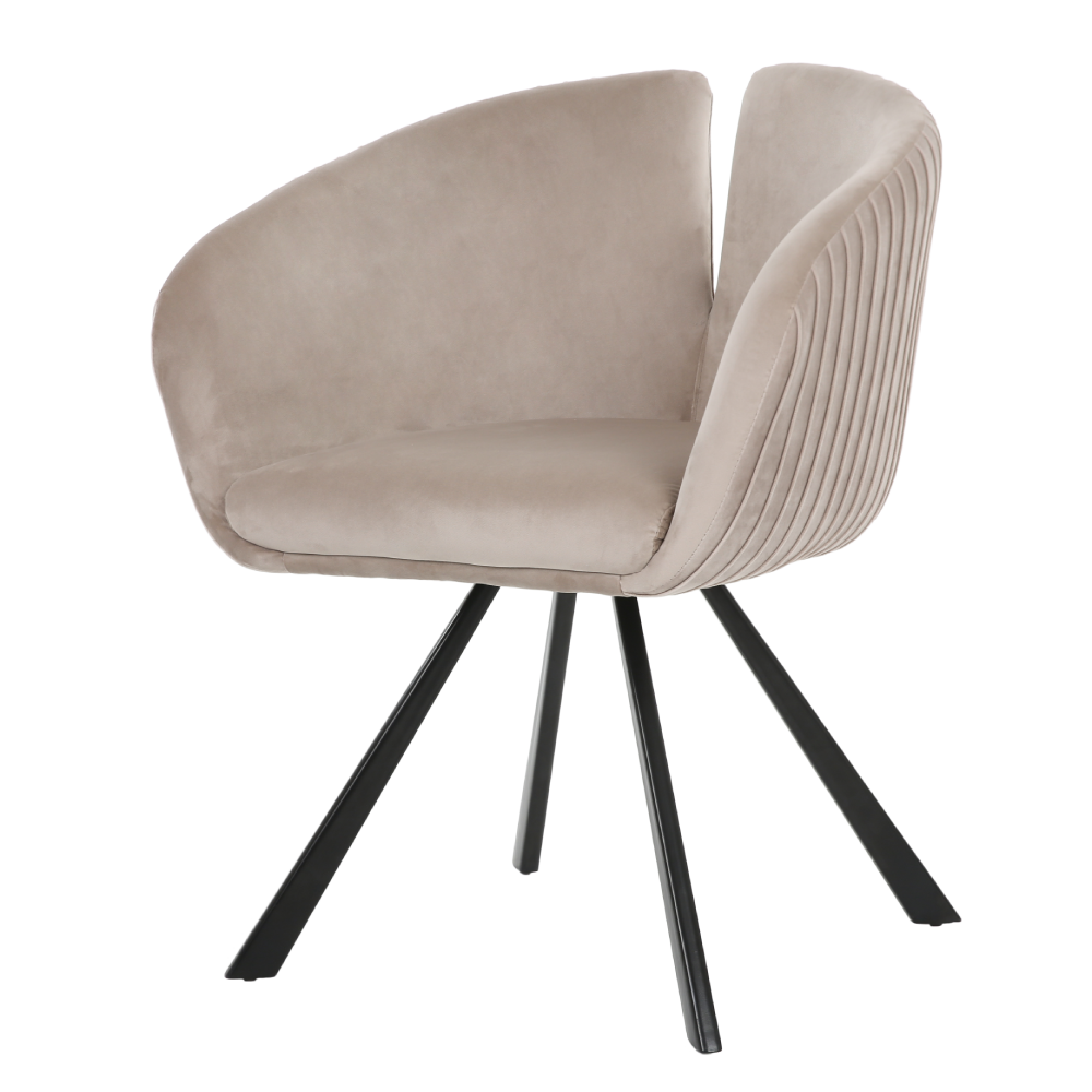 ONEX TiRo Dining Chair Light Grey  - Dutch Velvet