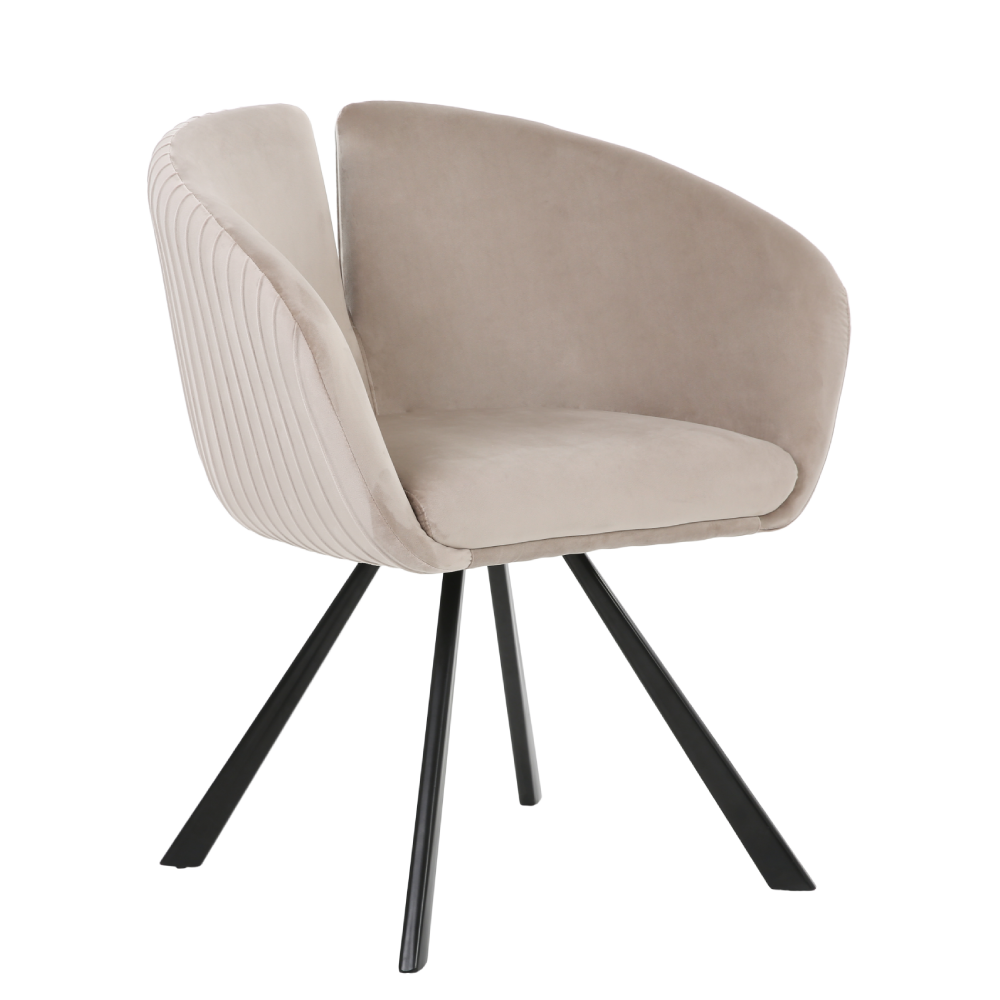 ONEX TiRo Dining Chair Light Grey  - Dutch Velvet
