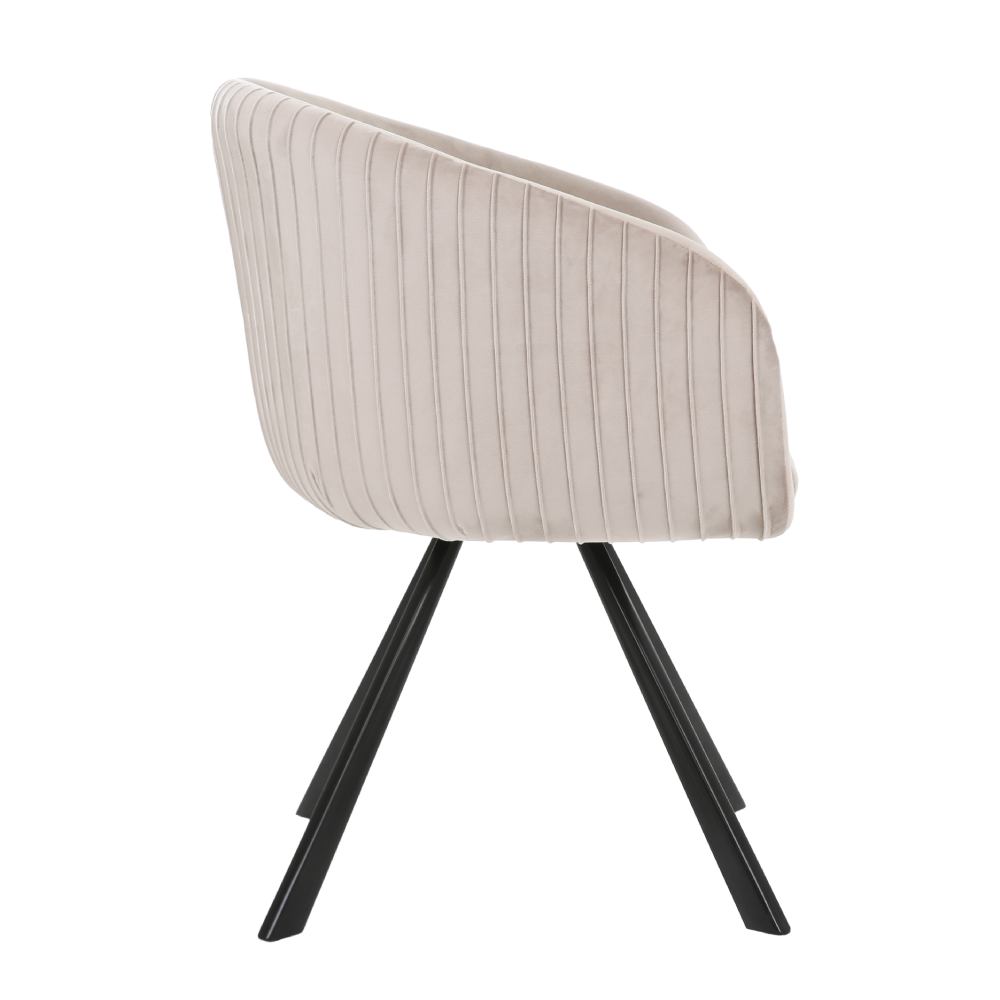 ONEX TiRo Dining Chair Light Grey  - Dutch Velvet
