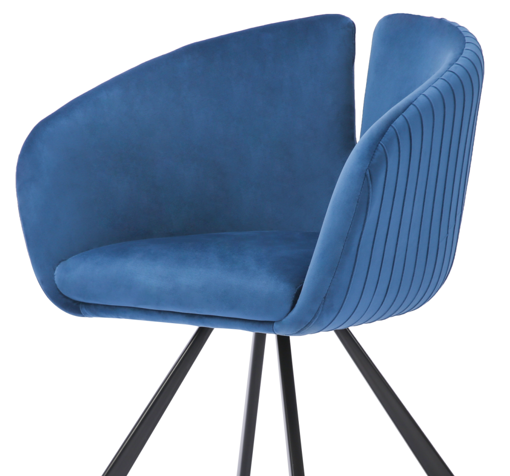 ONEX TiRo Dining Chair Ocean Blue - Dutch Velvet