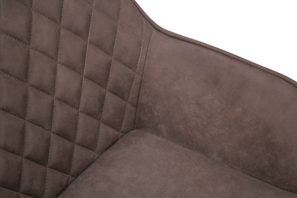 ONEX RiVa Brown Fabric Dining Chair - Modern Design (Set of 2)