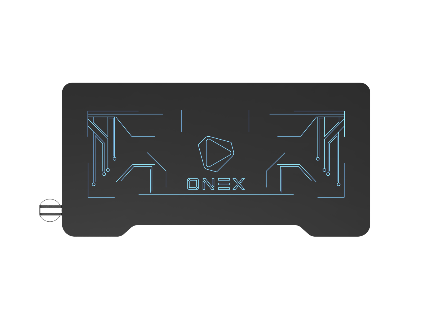 ONEX GD1200G RGB Premium Tempered Glass Gaming Office Desk