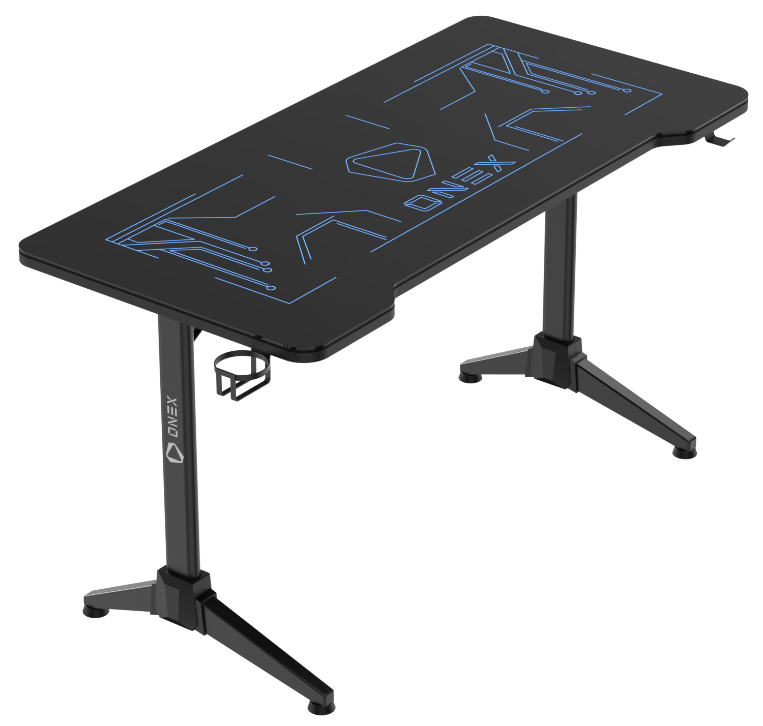 ONEX GD1400G RGB Tempered Glass Gaming Office Desk