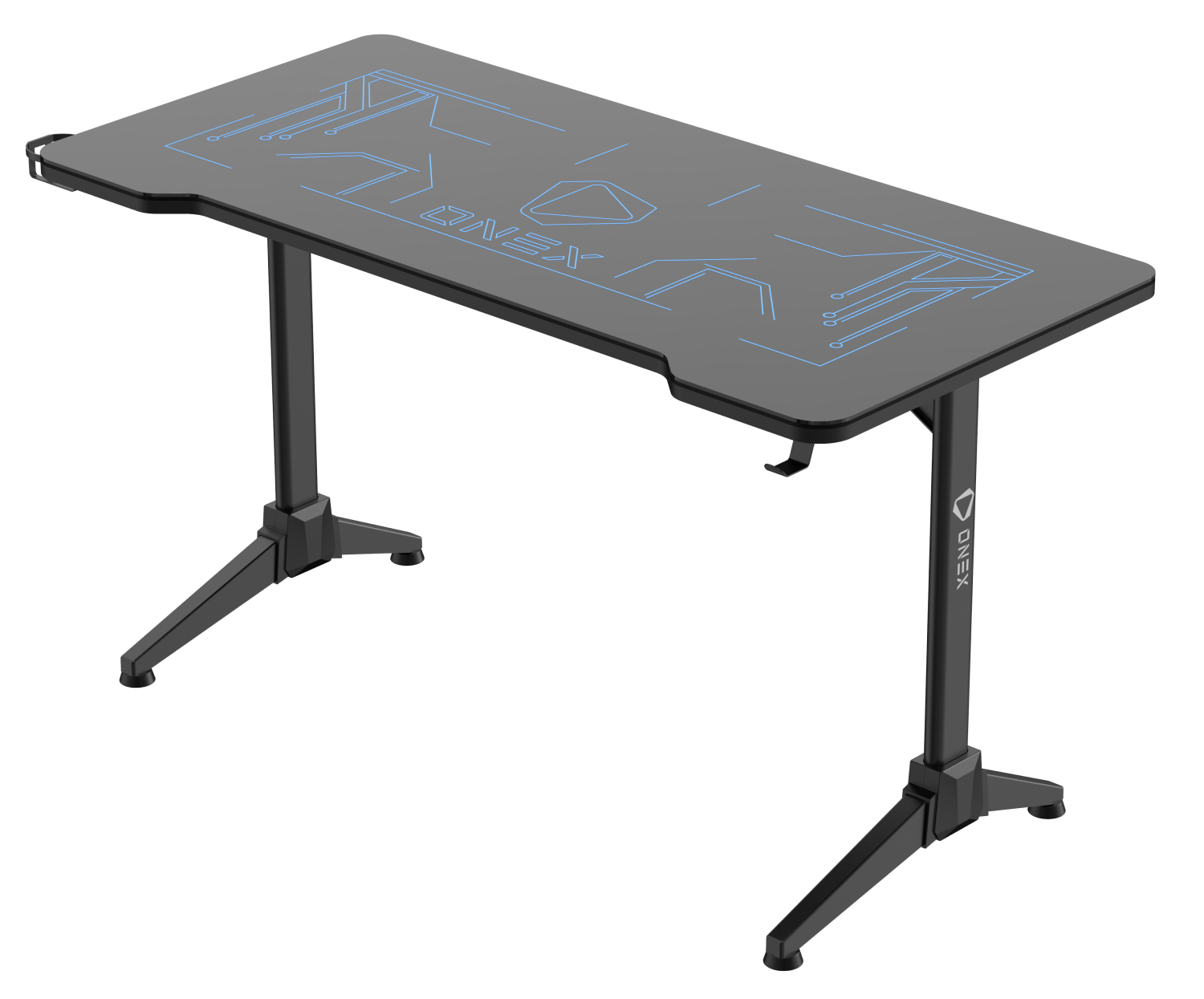 ONEX GD1400G RGB Tempered Glass Gaming Office Desk