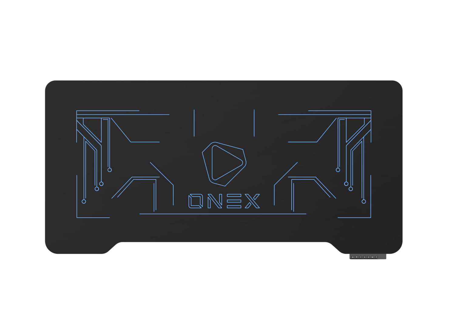ONEX GDE1400G RGB Tempered Glass Electric Gaming Office Desk