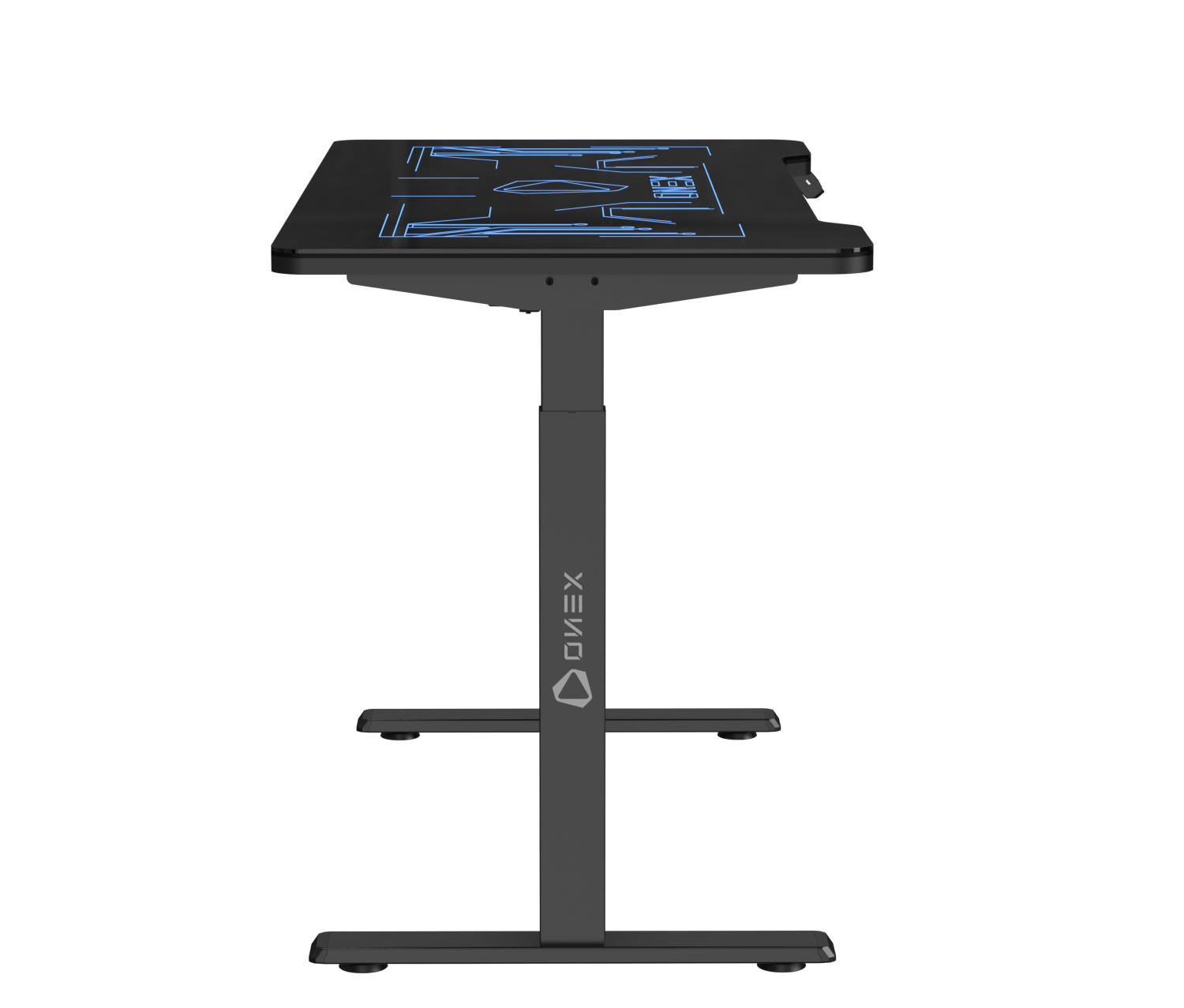 ONEX GDE1400G RGB Tempered Glass Electric Gaming Office Desk
