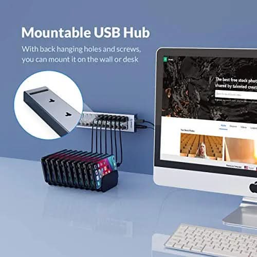 ORICO Transparent USB 3.0 Individual Power Switches 7 Ports Hub ORICO