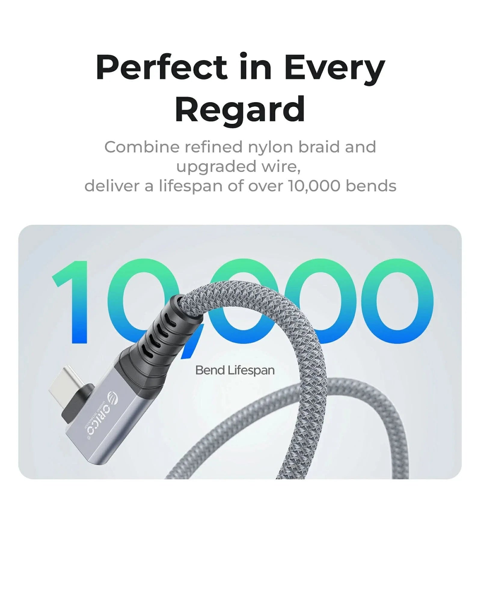 ORICO Thunderbolt 4 40Gbps Type-C 100W Charging Right-angle Cable - Orico