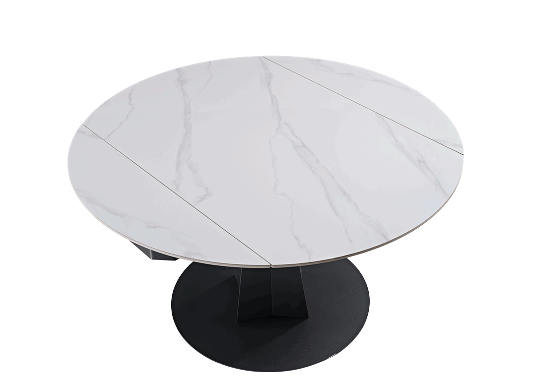 Eureka Amelia, 33"-53" Round Extending Dining Table
