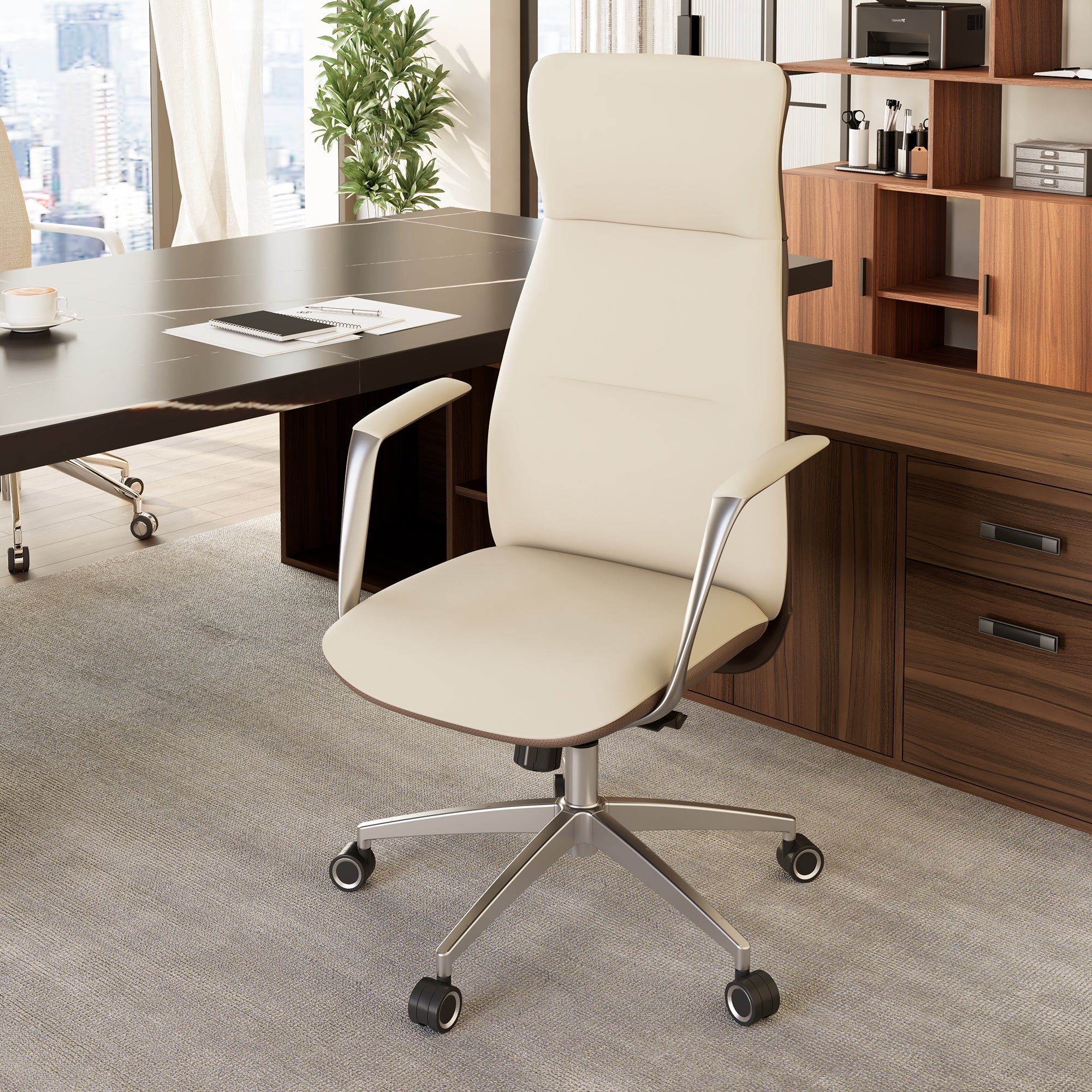 Eureka Royal OC08 Slim Silicone Leather Executive Office Chair