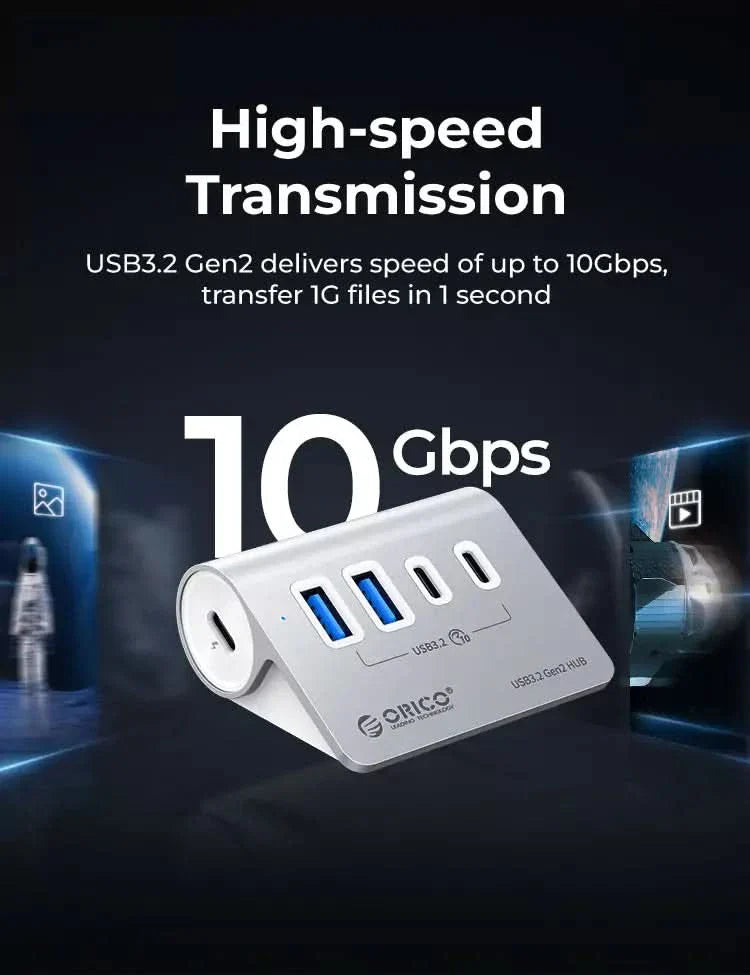 ORICO 4-Port USB3.2 10G Hub With Charging - Orico
