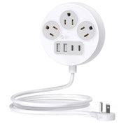 ORICO 7 in 1 Flat Plug Travel Power Strip with USB Ports - Orico